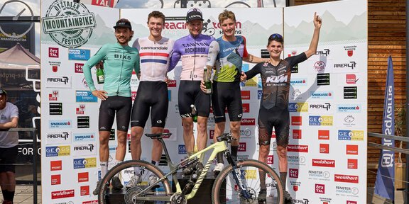 MTB - Festival Haiming 2024 Siegerehrung Herren - Ötztaler Mountainbike Festival