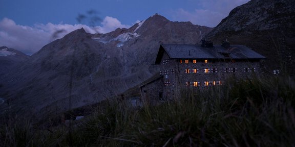 Martin Busch  bei Nacht - Martin-Busch Hütte - Vent
