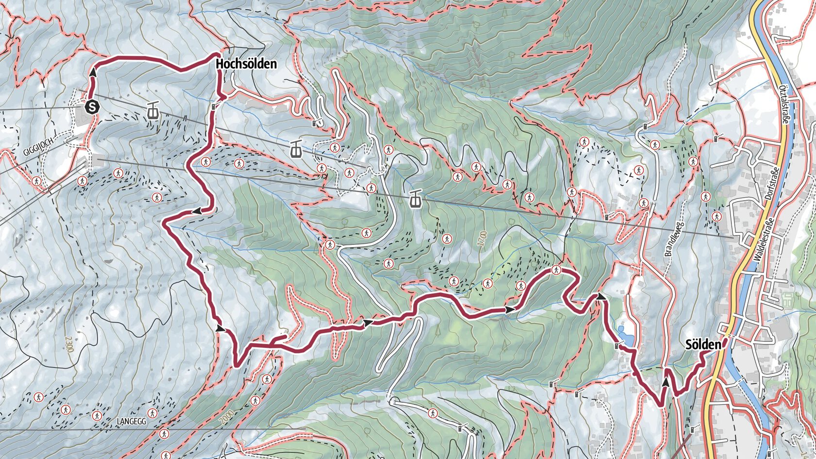 Seilbahnwanderung: Gampe Almen - Sölden