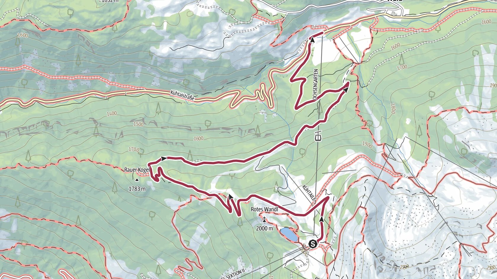 Hochoetz - Talwanderung nach Ochsengarten