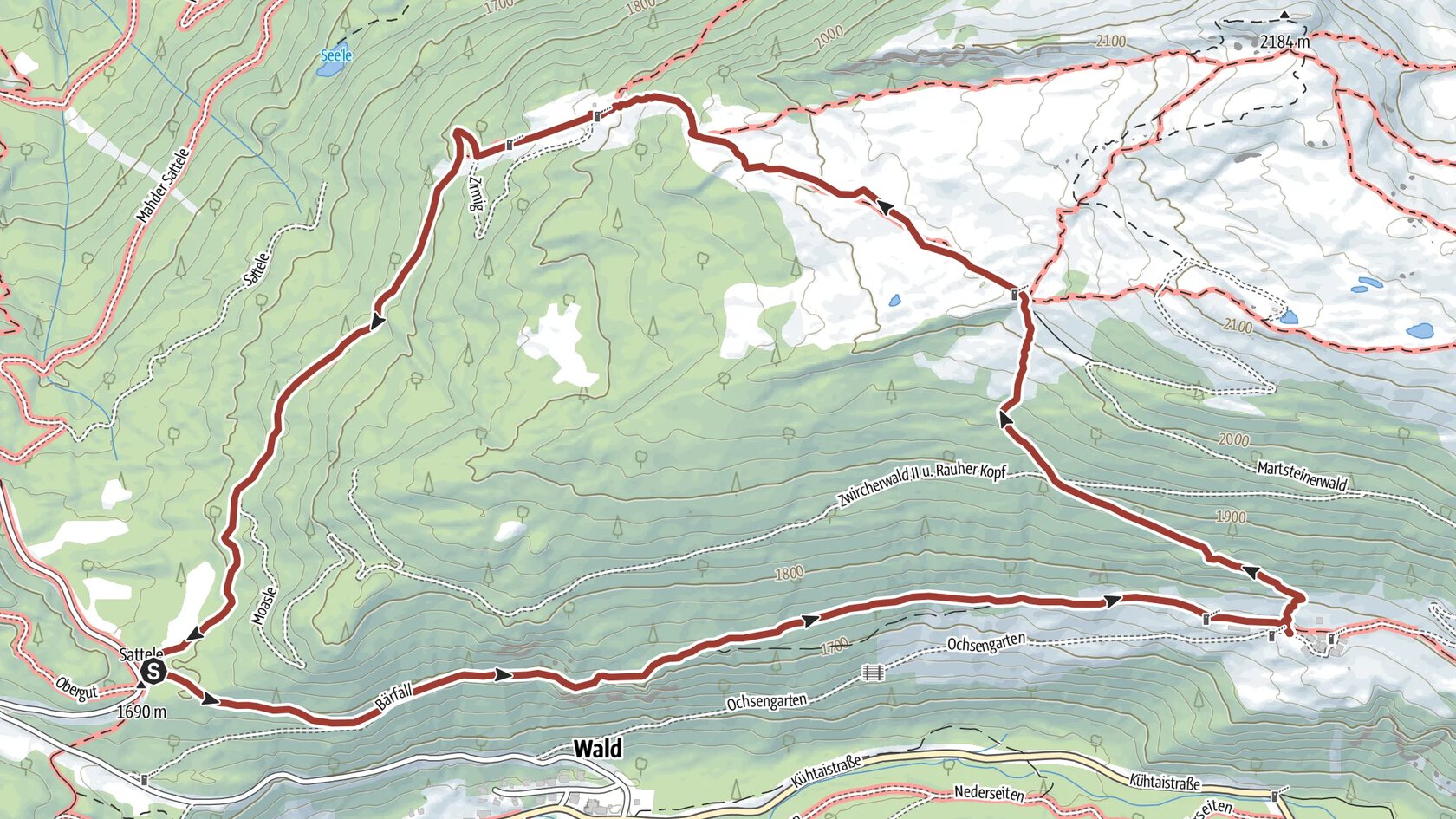 Schatzsuche Ochsengarten Sattele Runde
