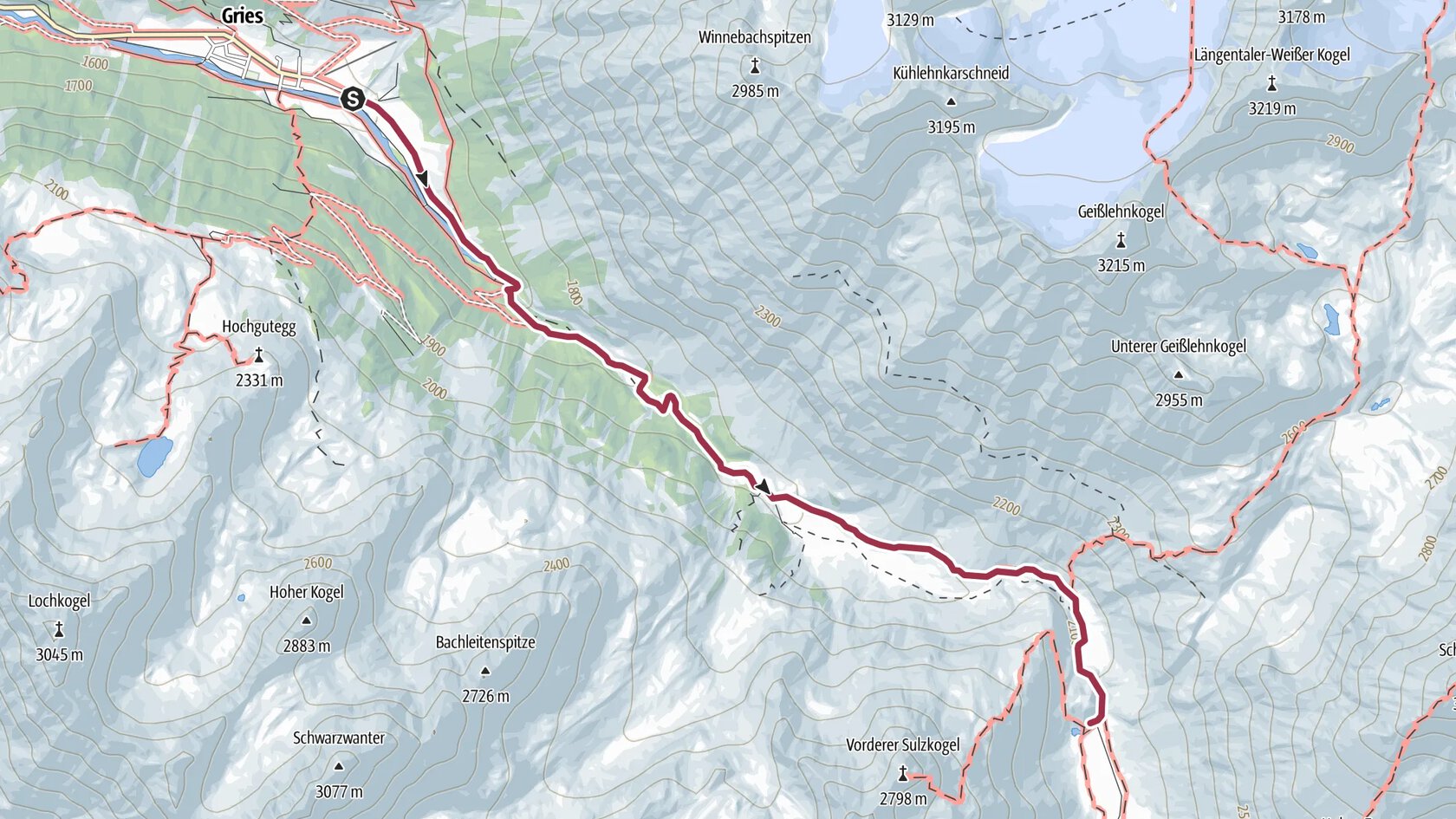 Amberger Hütte - Längenfeld/Gries
