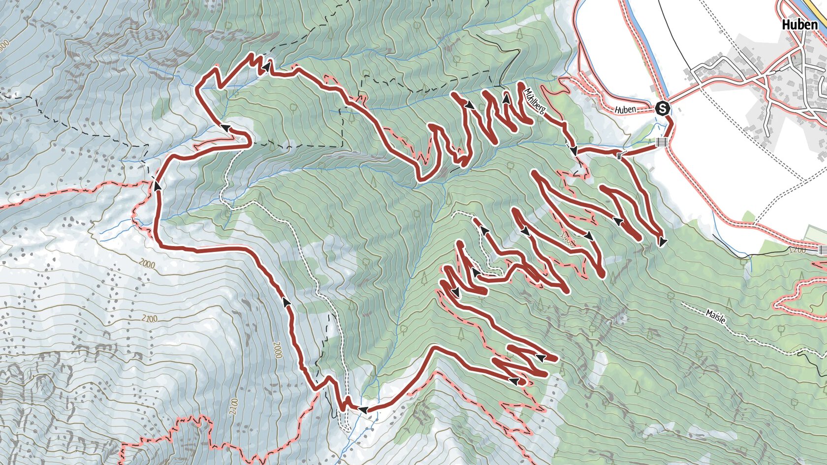 Hochalmen Wanderweg- Längenfeld/Huben