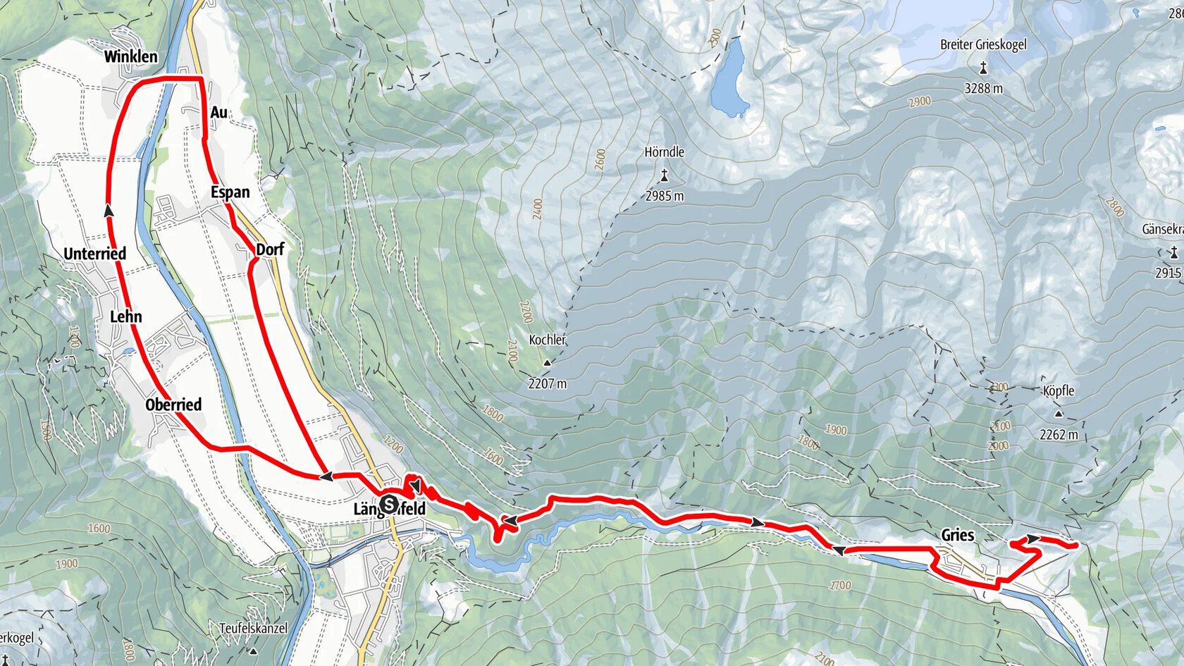 Rennradtour - Längenfeld - Gries/Winnebach
