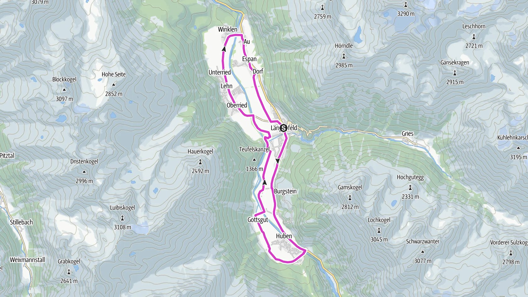 Rennradtour - Längenfelder Runde
