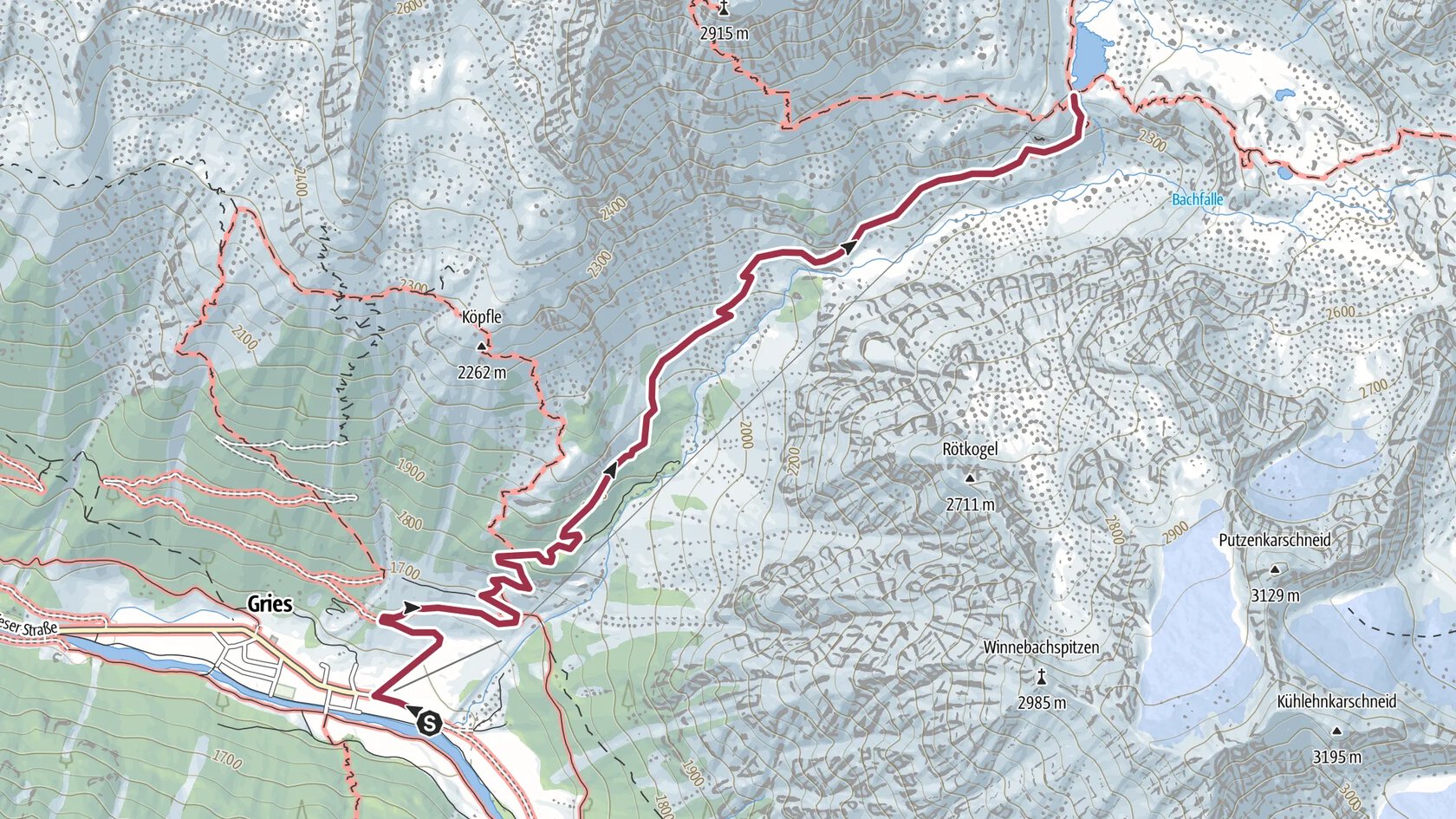 Winnebachseehütte - Längenfeld/Gries