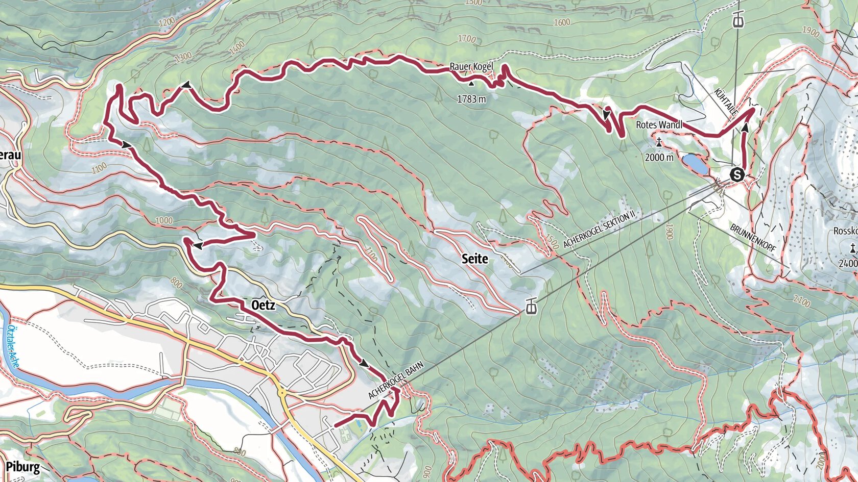 Hochoetz - Talwanderung über Stufenreich nach Oetz