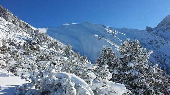 Winter landscape in Hochoetz - Ötztal