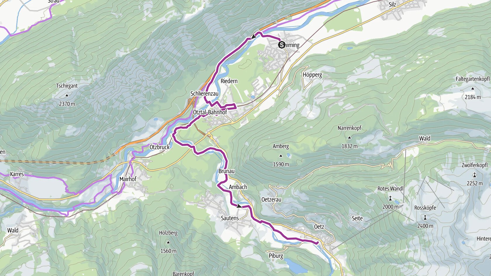 Ötztal Radweg Etappe 1: Haiming - Oetz