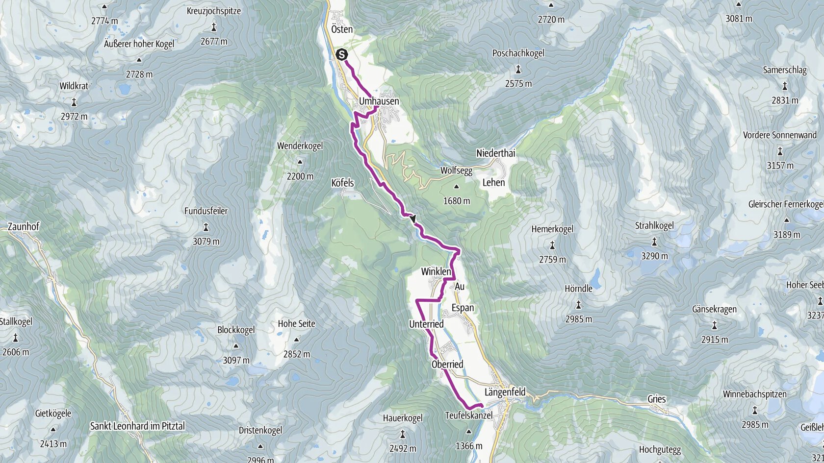 Ötztal Radweg Etappe 3: Umhausen - Längenfeld