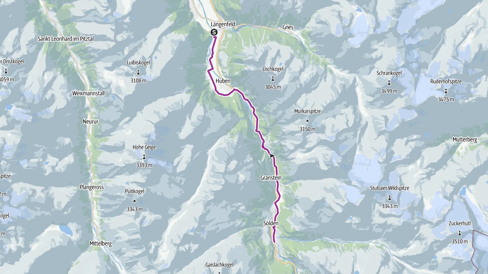 Ötztal Radweg Etappe 4: Längenfeld - Sölden
