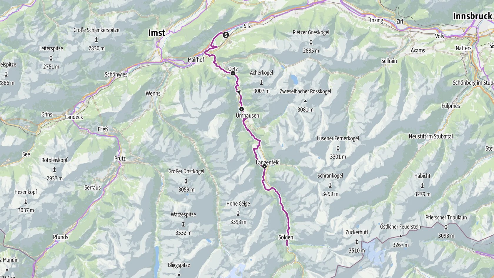Ötztal Radweg Gesamtstrecke (11)