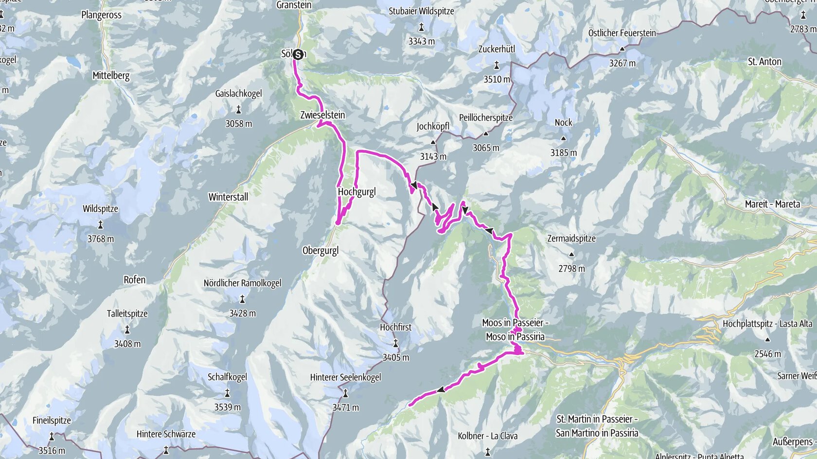 Rennradtour Timmelsjoch Hochalpenstraße - Sölden - Pfelders
