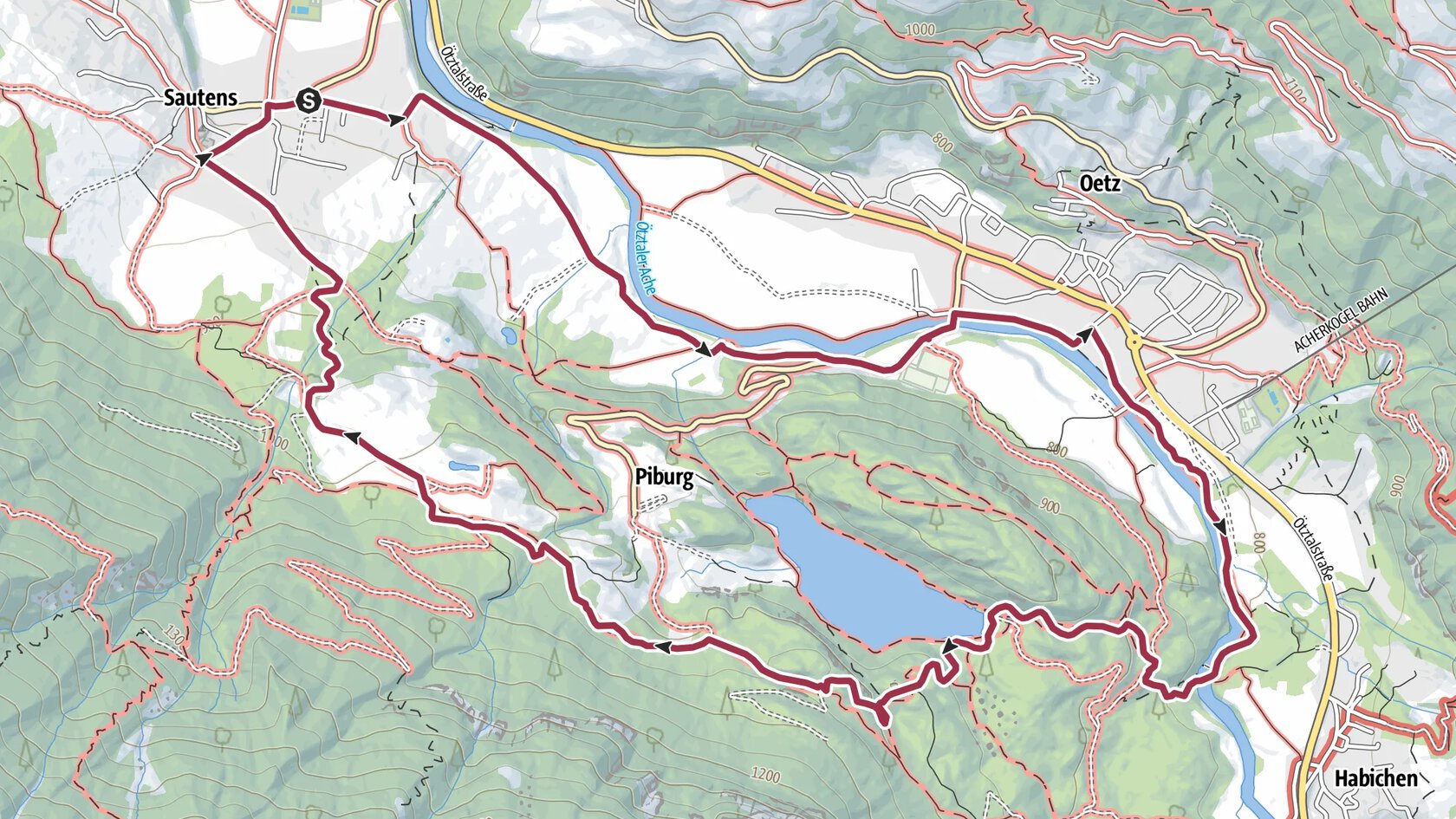 Sautens - Oetz - Piburger See - Sautens