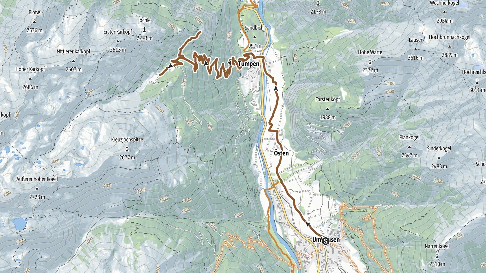 6047 vordere Tumpenalm - Armelenhütte