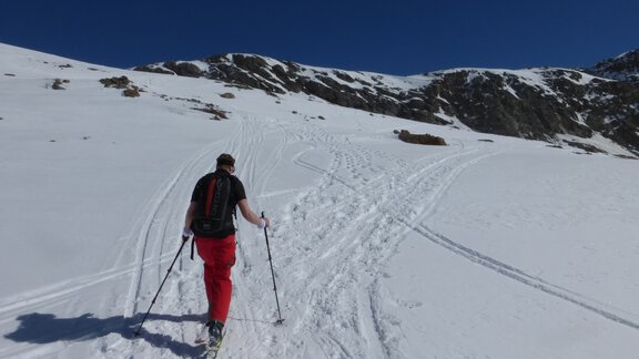 Now we orient ourselves towards the tongue of the Vernagtferner - Ötztal