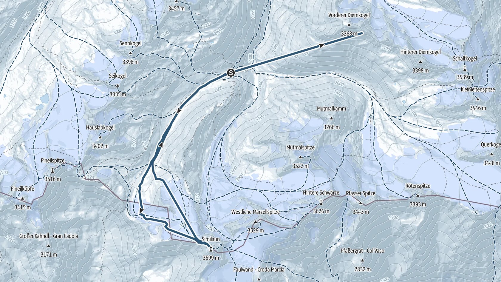 Similaun 3.606 m