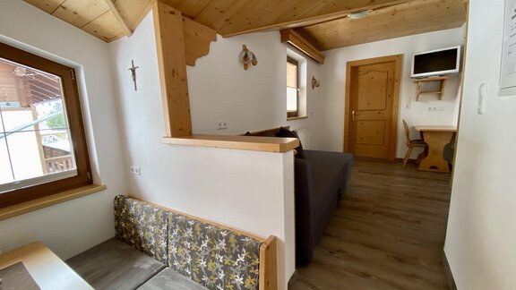 Wohnküche mit gemütlicher Sitzecke - Haus Seespitz - Gries