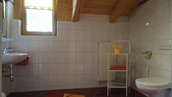 Dusche gr. Wohnung - Apart am Waldrand - Huben