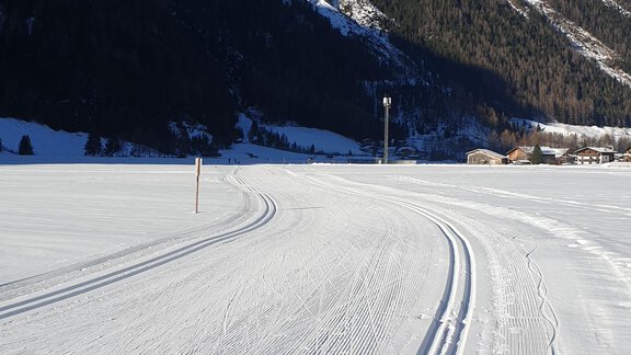 Einstiegsstelle der Langlaufloipe - Apart Hoher Kogel - Huben