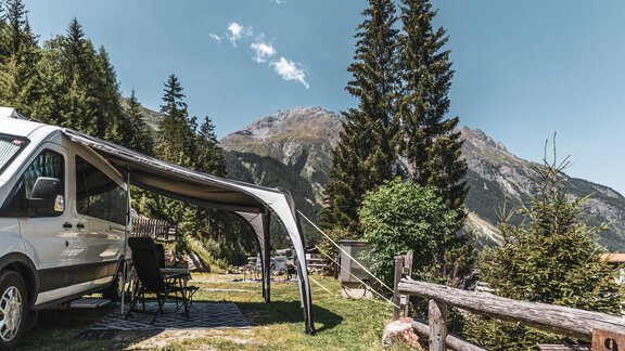 Panorama Stellplatz Natur Camping Kuprian Ötztal - Naturcamping Kuprian - Ötztal - Huben