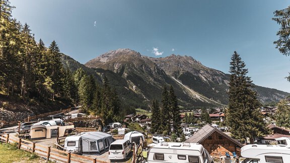 Panorama Platz Natur Camping Kuprian Ötztal - Naturcamping Kuprian - Ötztal - Huben