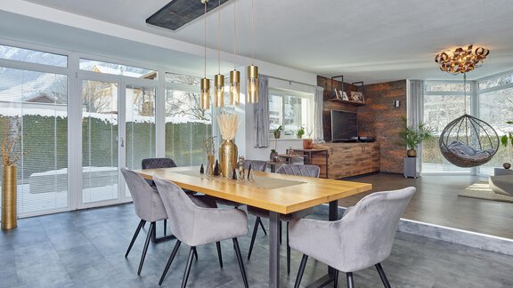 einzigartiger Wohn- Essbereich - Adler Chalet - Längenfeld