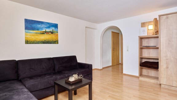 Wohnraum mit Eckcouch - Andys Apartment - Längenfeld