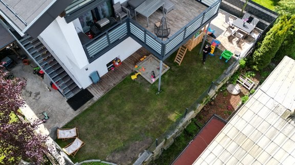 Garten mit Spielplatz - Apart Aurelia - Längenfeld