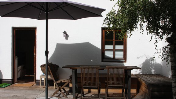 Terrasse - Apart im Zentrum - Längenfeld