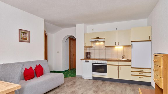 Hauerkogel Küche - Apartment Serafin - Längenfeld