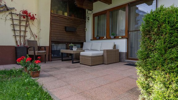 möblierte Terrasse und Garten - Apartment Steindl - Längenfeld