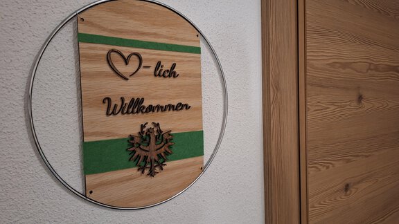 Willkommensschild - Birkenheim Widmann - Längenfeld