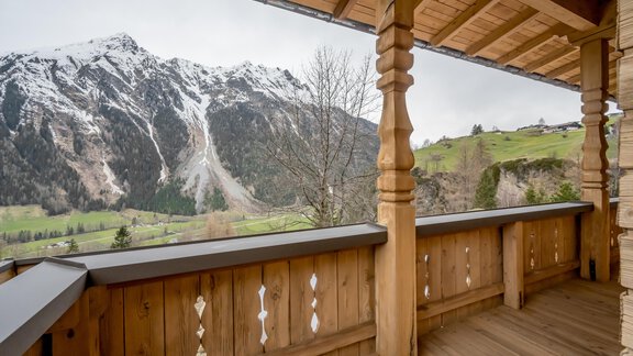 herrliche Aussicht vom Balkon - Chalet Heimatjuwel - Längenfeld