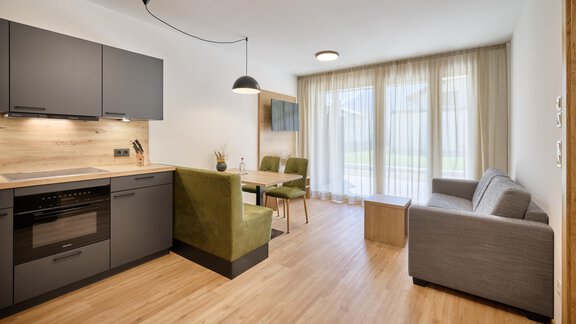 Apartment 02 Wohnküche - Das Refugium - Längenfeld