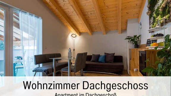 Wohnzimmer Dachgeschoß - Elke´s Ötztal Apartments - Längenfeld