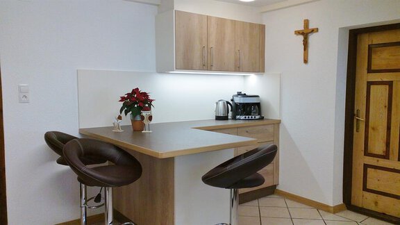 Küche/Theke - Ferienhaus Bergblick - Längenfeld | © Privat