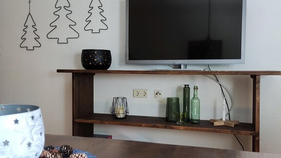 TV im Wohnzimmer - Ferienhaus Tami - Längenfeld