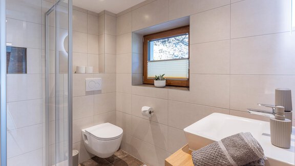 Badezimmer EG - Irmas Ferienhäusl - Längenfeld