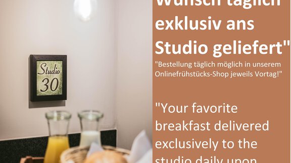 Frühstück im VIER -Lieferung - VIER - Studios & Restaurant - Längenfeld