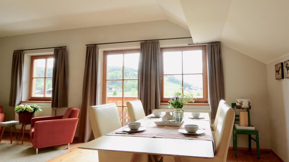 Wohnzimmer im Berghof Niederthai - Niederthai