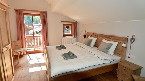 Schlafzimmer im Berghof Niederthai - Niederthai