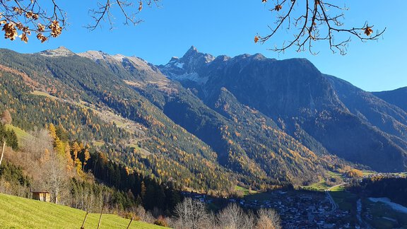 Acherkogel von Oetzerau aus im Herbst - Apart Auenstein - Oetz
