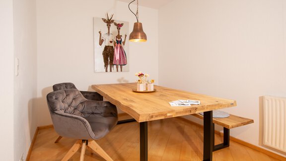 Essbereich in der Einheit "Gartenapartement" - ARMELEN VILLA - Oetz