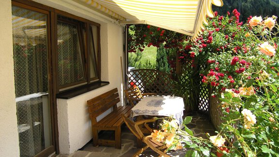 FEWO EG Terrasse - Ferienhaus Haid - Oetz