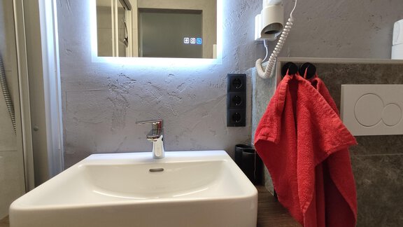 Bathroom in the flat Silberdistel - Gästehaus Pfausler - Oetz