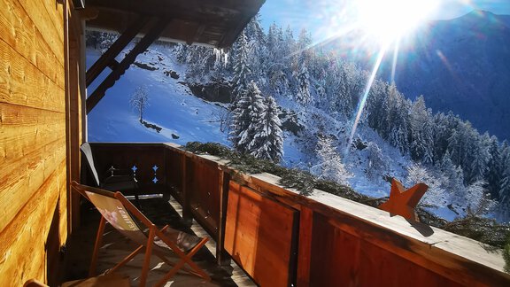 Wieserhof Aussicht Balkon Winter 2 - Oetz