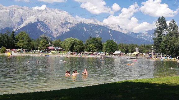 Badesee Mieming - Ferienwohnung Keil - Ötztal Bahnhof