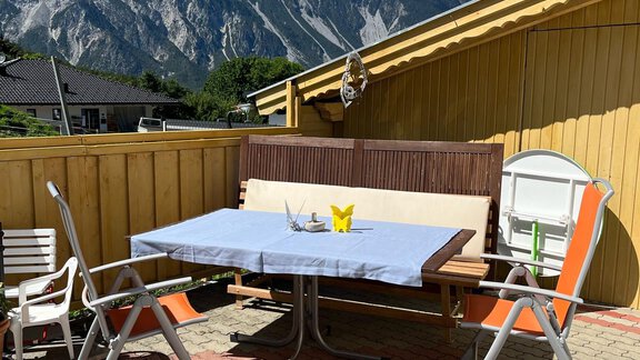 Terasse - Apart Schöne Aussicht - Sautens