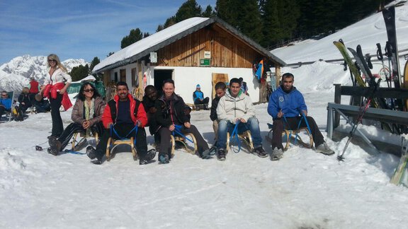 02Rodeln auf der "Feldringer Alm" - Appartement Harmony - Sautens